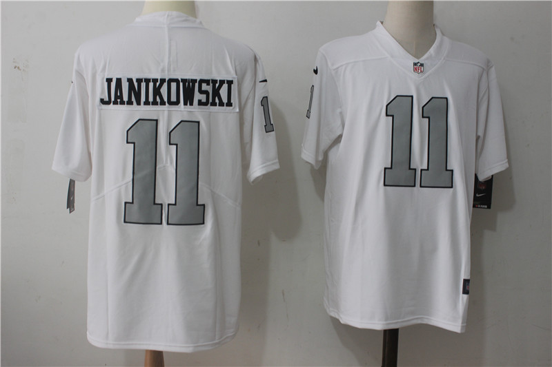 Men's Las Vegas Raiders #11 Sebastian Janikowski White NFL Vapor Untouchable Limited Stitched Jersey